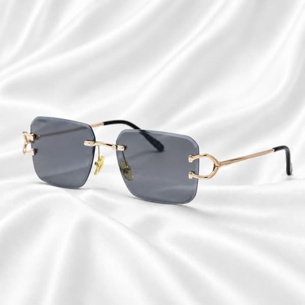 نظارة Éclipse Dorée – Lunettes de Soleil Sans Monture على عارض