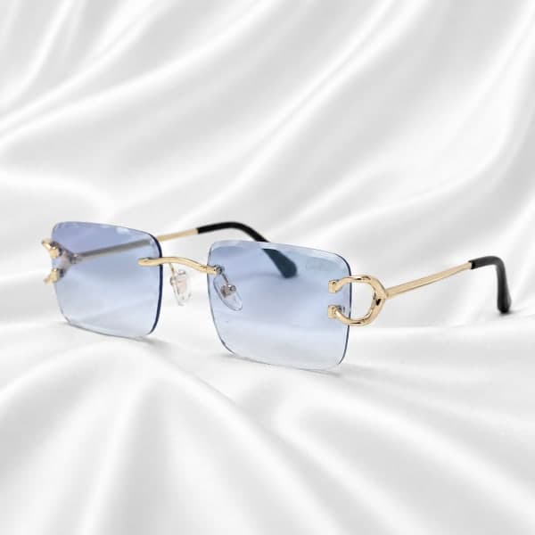 نظارة Azur Doré – Lunettes de Soleil Sans Monture على عارض