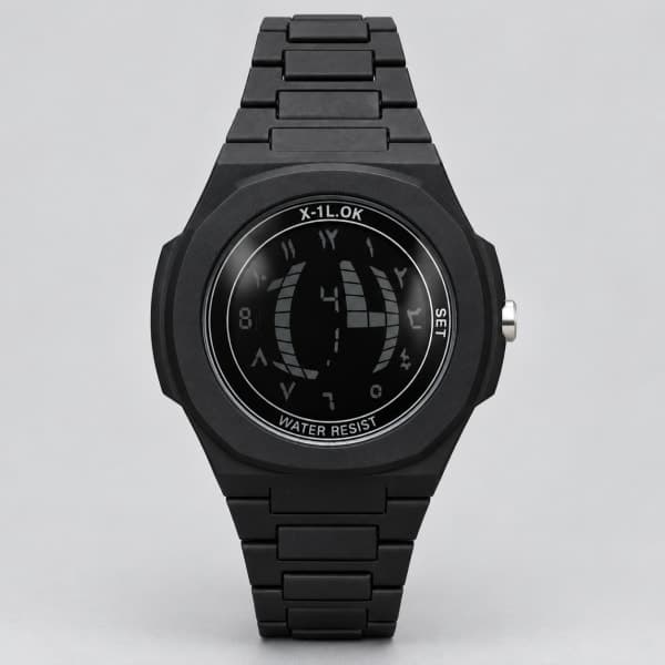 نظارة Montre Digitale X-TL.OK – Full Black، عرض مسطح